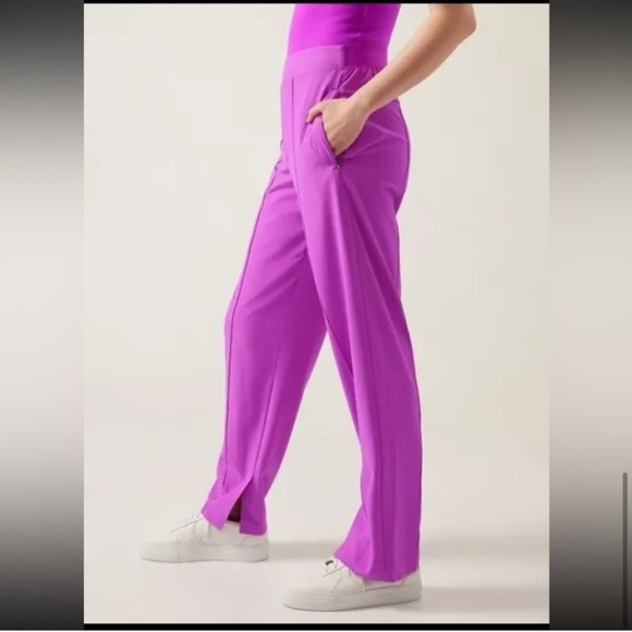 Athleta Brooklyn Heights Vienna Slim Pants Purple size 8 - Picture 12 of 12
